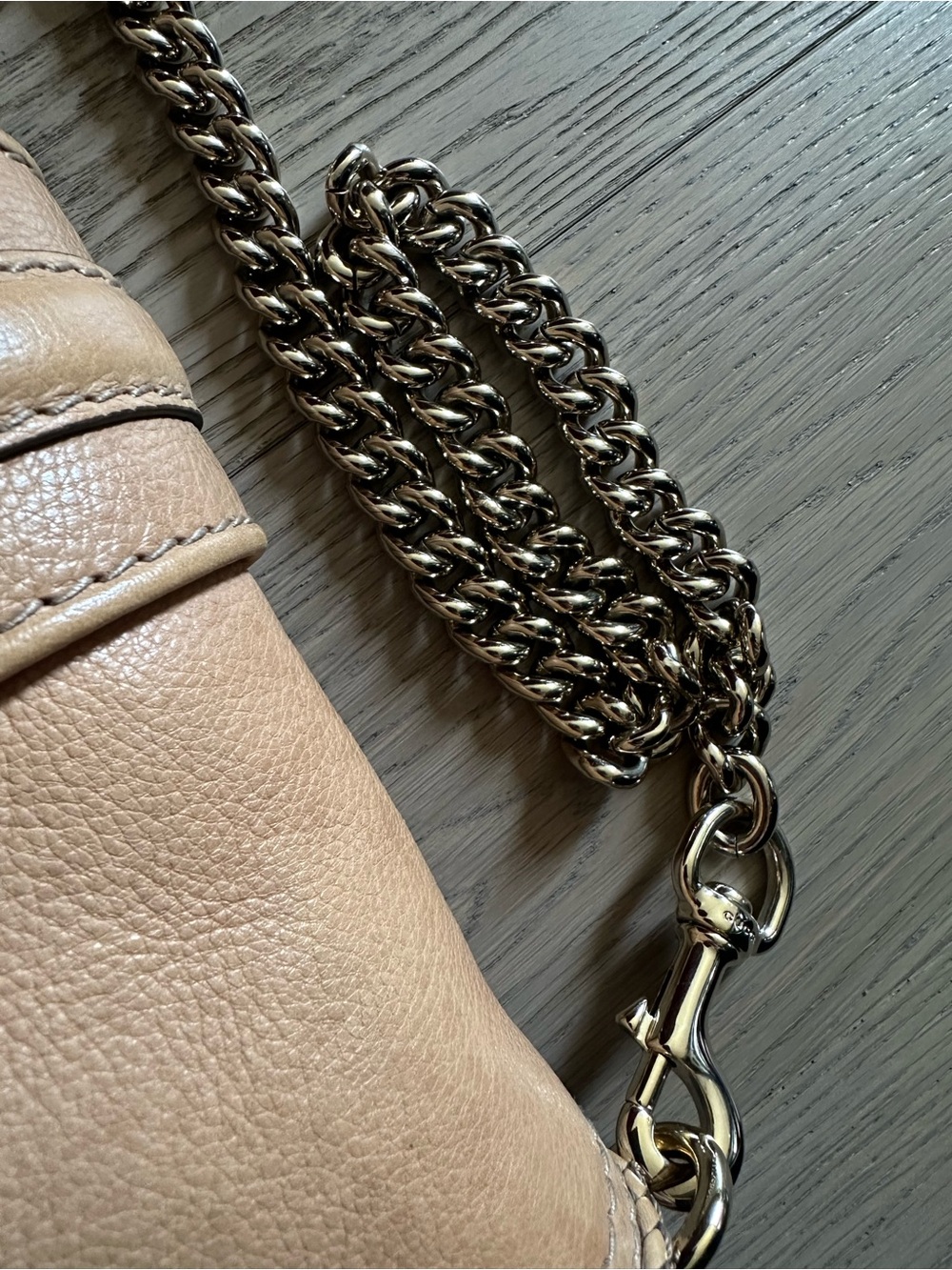 Gucci Marrakech GG Monogram Tassel Baguette Chain Shoulder Bag Entrupy COA - Picture 10 of 16